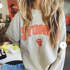 NEW! ASCOT + HART “STONES” Thrifted Crewneck Sweatshirt